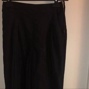H&M cuffed high waisted Shell Black Pants Size 2